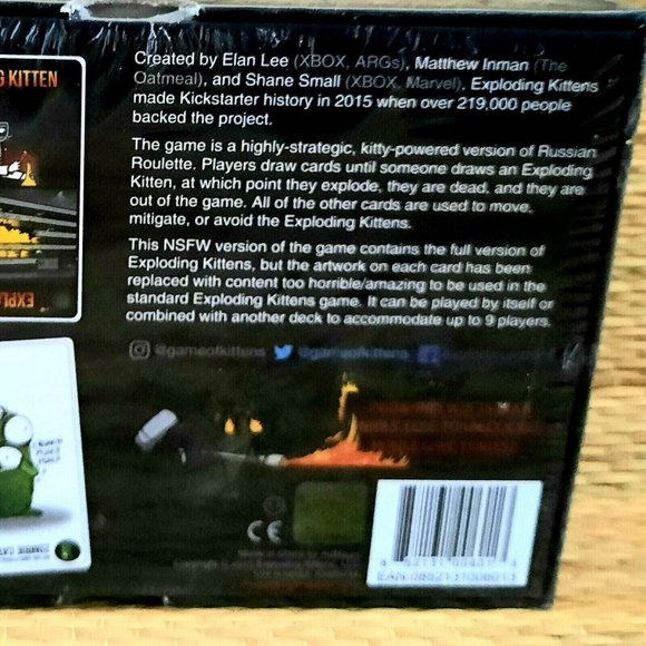 Exploding Kittens- A Card Game- NSFW Deck- NEW SEALED - Picture 4 of 5